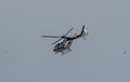 Police helicopter over Torremolinos Spain Royalty Free Stock Photo