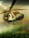 Helicopter falling Royalty Free Stock Photo