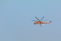 A helicopter of the fire brigade, Paros, Greece