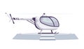 Helicopter Flat Illustration