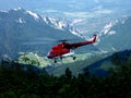 Helicopter flight Royalty Free Stock Photo