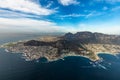 Helicopter flight over Capetown Royalty Free Stock Photo