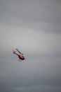 Helicopter flight over the city of Ushuaia. Land of Fire. Royalty Free Stock Photo