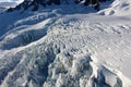 Franz Josef Glacier aerial view,New Zealand Royalty Free Stock Photo