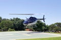 A helicopter flight over Iguazu, Brazil Royalty Free Stock Photo