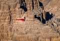 Helicopter flying over Grand Canyon West Rim - Arizona, USA Royalty Free Stock Photo