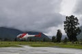 Helicopter at Fox Glacier in New Zealand