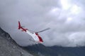 Helicopter at Fox Glacier in New Zealand