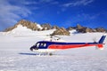 Helicopter at Franz Josef Glacier in New Zealand. Royalty Free Stock Photo