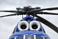 Helicopter fuselage and rotor system Royalty Free Stock Photo
