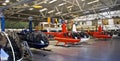 Helicopter Hangar, Full of Robinson R44