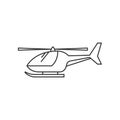 Outline icon - Helicopter