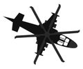 Helicopter icon. Top view Royalty Free Stock Photo