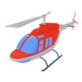 Helicopter illustration isolated on white background