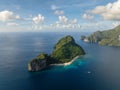 Helicopter Island in El Nido, Palawan. Philippines. Royalty Free Stock Photo