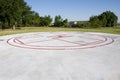 Helicopter landing pad Royalty Free Stock Photo