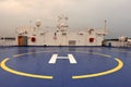 Ferry boat helicopter landing pad