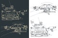 Helicopter main rotor drawings