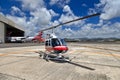 Helicopter in Mauritius