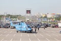 Helicopter mi-38 at International exhibition Royalty Free Stock Photo