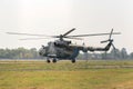 Helicopter Mil Mi-8 take off