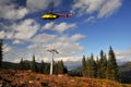 Helicopter mounting (wire-rope pulley battery) Royalty Free Stock Photo