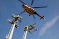 Helicopter mounting (wire-rope pulley battery) Royalty Free Stock Photo