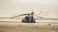 Helicopter operations in Afghanistan Royalty Free Stock Photo