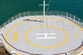Helicopter Pad on Bow of Cruise Ship Royalty Free Stock Photo