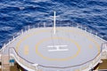 Helicopter Pad on Ships Bow Royalty Free Stock Photo