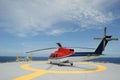 Helicopter parking at offshore