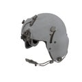 Helicopter Pilot Helmet on white. 3D illustration