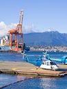 Helicopter on platform Royalty Free Stock Photo