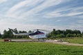 Helicopter on platform before launch Royalty Free Stock Photo