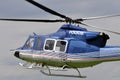 Helicopter police patrol Royalty Free Stock Photo