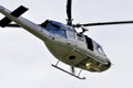 Helicopter police patrol Royalty Free Stock Photo