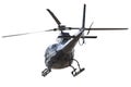 Helicopter rear side isolated Royalty Free Stock Photo