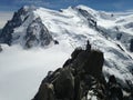 Helicopter rescue at Aiguille du Midi station