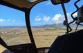Helicopter returning to Lihue airport, Kauai, Hawaii