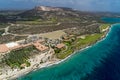 Helicopter Ride - Curacao Santa Barbara golf course and coastline