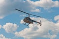 Helicopter Robinson R44 Raven II in flight