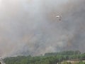 Helicopter shutting down fire