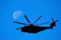 Helicopter Silhouette against