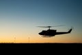 Helicopter silhouette