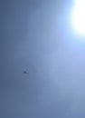 Helicopter in sky