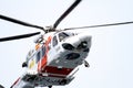 Helicopter of the Spanish Maritime Rescue Team Royalty Free Stock Photo