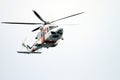 Helicopter of the Spanish Maritime Rescue Team Royalty Free Stock Photo