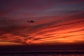 Helicopter sunset