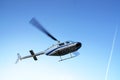 Helicopter taking off Royalty Free Stock Photo