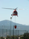 Helicopter with tank